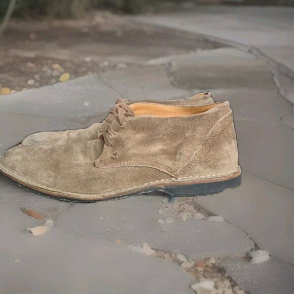 John Varvatos Suede Leather  Chukka Boots Shoes Tan Brown Men\'s Size 13 main image 6